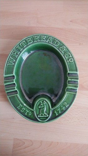 Vintage ceramic pub ashtrays - ceramic,