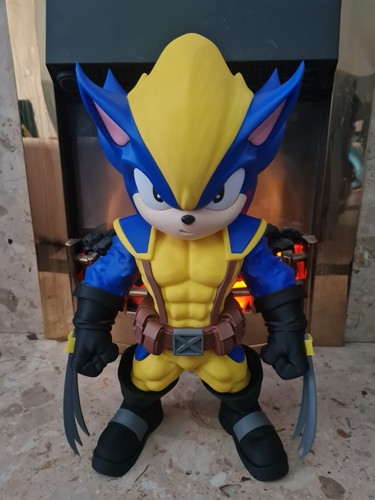 Sonic wolverine mashup - sonic, x