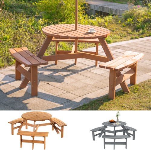 Garden round table chair - round,