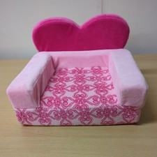 Build A Bear Workshop Pink Heart Sofa Bed/ Chair / Seat