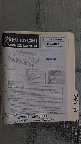 Hitachi 007 service - hitachi,