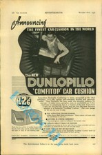 Dunlopillo car cushion Advert