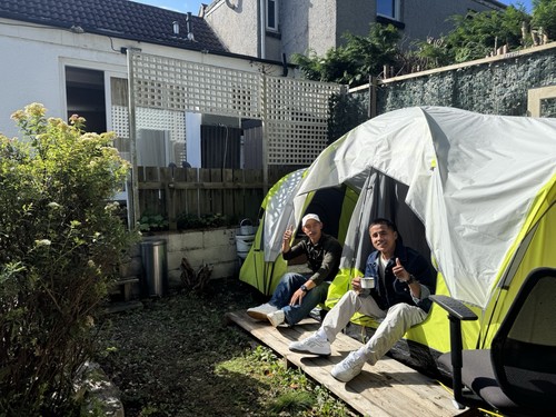 Man water profe tent - water,
