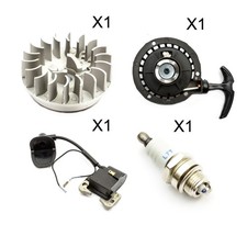 Mini Moto Dirtbike Black Pull Start Flywheel Spark Plug Ignition Coil 47cc 49cc