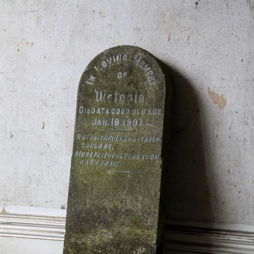 Antique large carved stone pet