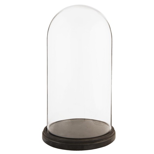 Glass display bell jar round - bell,