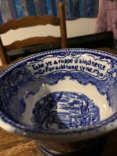 british anchor vintage pottery Blues & White Oversized Aildlangsyne Tea Cup