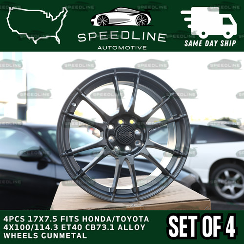 4pcs 17x7 fits honda - 17x7.5, honda/toyota