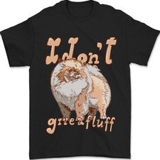 Pomeranian I Don'T Give a Fluff Funny Dog Mens T-Shirt 100% Cotton