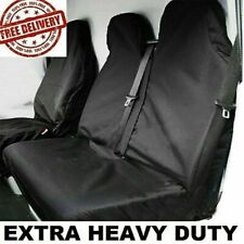 For FORD TRANSIT MK6 MK7 MK8 - HEAVY DUTY WATERPROOF 2+1 BLACK VAN SEAT COVERS