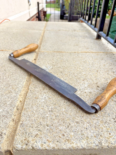 Vintage drawknife wooden - vintage,