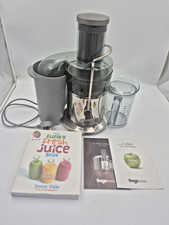 SAGE Centrifugal Juicer by Heston Blumenthal BJE410 1200W  +book and manual