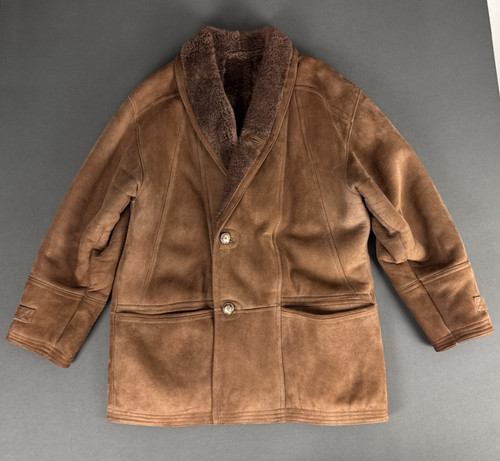 Vintage italian shearling coat - italian,
