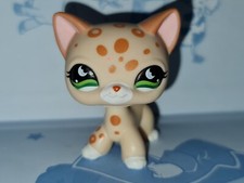 Littlest Pet Shop #852 Cream Shorthair Cat Leopard LPS
