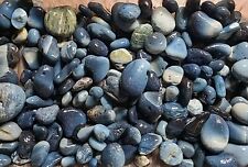 1.2kg Blue Galaxy Swirl Stripe Sea Slag Glass Pebbles?? Seaham