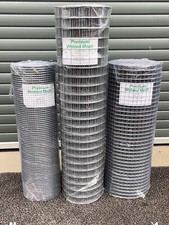Welded Chicken Wire Mesh Roll, 30m long 19g 16g, Galvanised Aviary Catio Poultry
