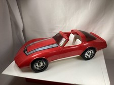 Vintage Red Plastic Corvette