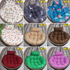 Patio Hanging Swing Egg Chair Cushion Cover Round Papasan Pad Cover Unstuffed