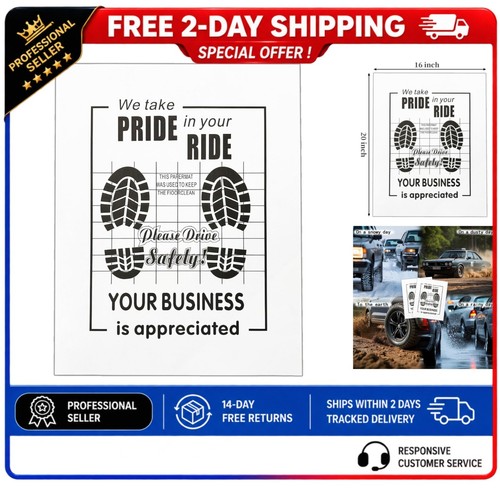 Disposable paper car floor - 50,