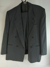 Men's Grey 1881 CERRUTI 100% Merino wool Pal Zileri Jacket & Trousers Suit W34