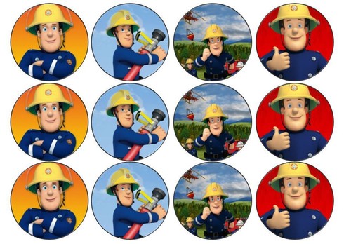 Fireman sam edible wafer cup - wafer,