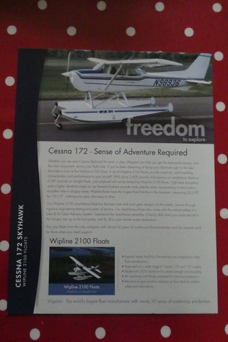 Cessna 172 wipaire floats - 172,