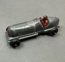 Original Hubley Kiddie Toy Die Cast Metal Racer #5 Brushed Finish Race Car-L@@K!