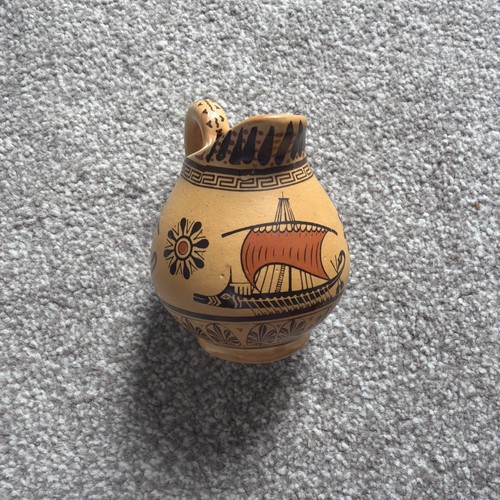 Greek oinochoe vase handmade - greek,