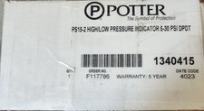Potter Electric PS-15. Air Pressure Monitor Switch For Dry Fire Sprinkler System