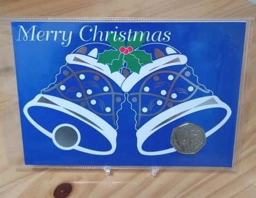 Gibraltar christmas 50p coin - christmas,