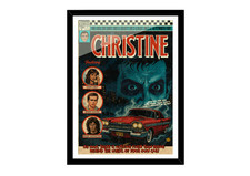 Christine (1983) | Vintage Comic Art Print |  Poster. Plymouth Fury Carpenter A5