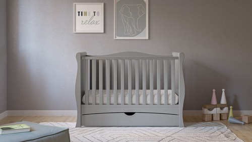New gilbert grey sleigh cot - gilbert,