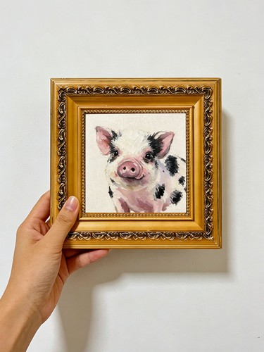 Spotted piglet portrait - portrait,, sweet
