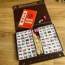 Vintage Mah Jong Set in Case w/ Max Robertson Rules Booklet - Retro Gaming