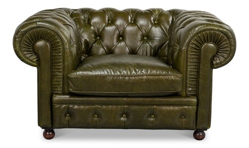 Vintage style tufted leather - vintage,