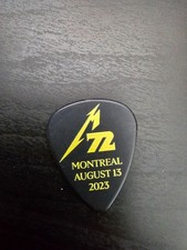 Official Metallica M72 Black Guitar Pick Montreal Aug 13 2023 (08/13/23)