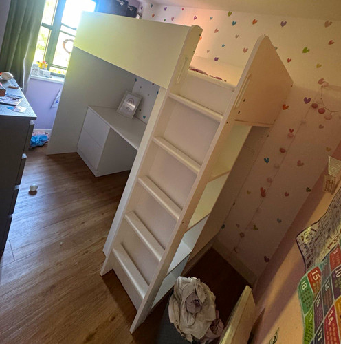 Children white wooden mid - children’s,
