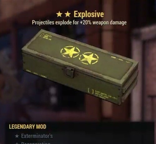 Explosive legendary mod - explosive,