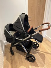 Silver Cross Wave Double Pram travel system with accessories 
