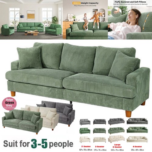 Seater corduroy sofa jumbo - seater,