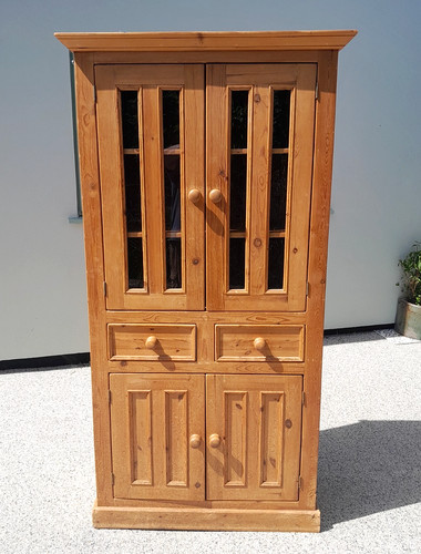 Vintage pine kitchen larder - vintage,