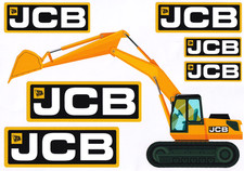 7X JCB DIGGER EXCAVATOR CHILDS DUMPER TOY FARM DUMP TRUCK VINYL STICKERS