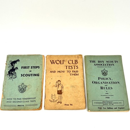 Vintage boy scouts books - books, x3