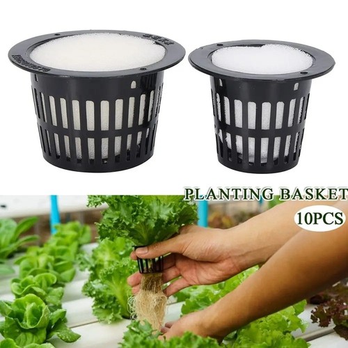 10pcs mesh net pots hydroponic - 10pcs,