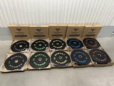 150KG Set Bumper Olympic Rubber Weight Plates Gym Weightlifting CrossFit