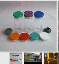 100 x 10ml *sterile sealed* CLEAR  glass vials, stoppers, lids