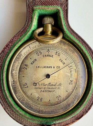 Antique pocket barometer - antique,