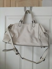 Zara cream faux leather large