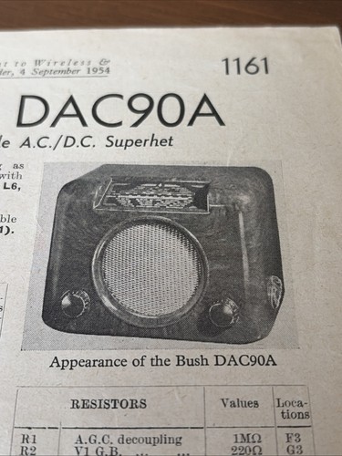 Bush dac90a vintage - dac90a,