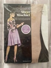 RARE ARISTOC HARMONY POINT SHEER MISCHIEF STOCKINGS in JINX Size 9.5 24cm long